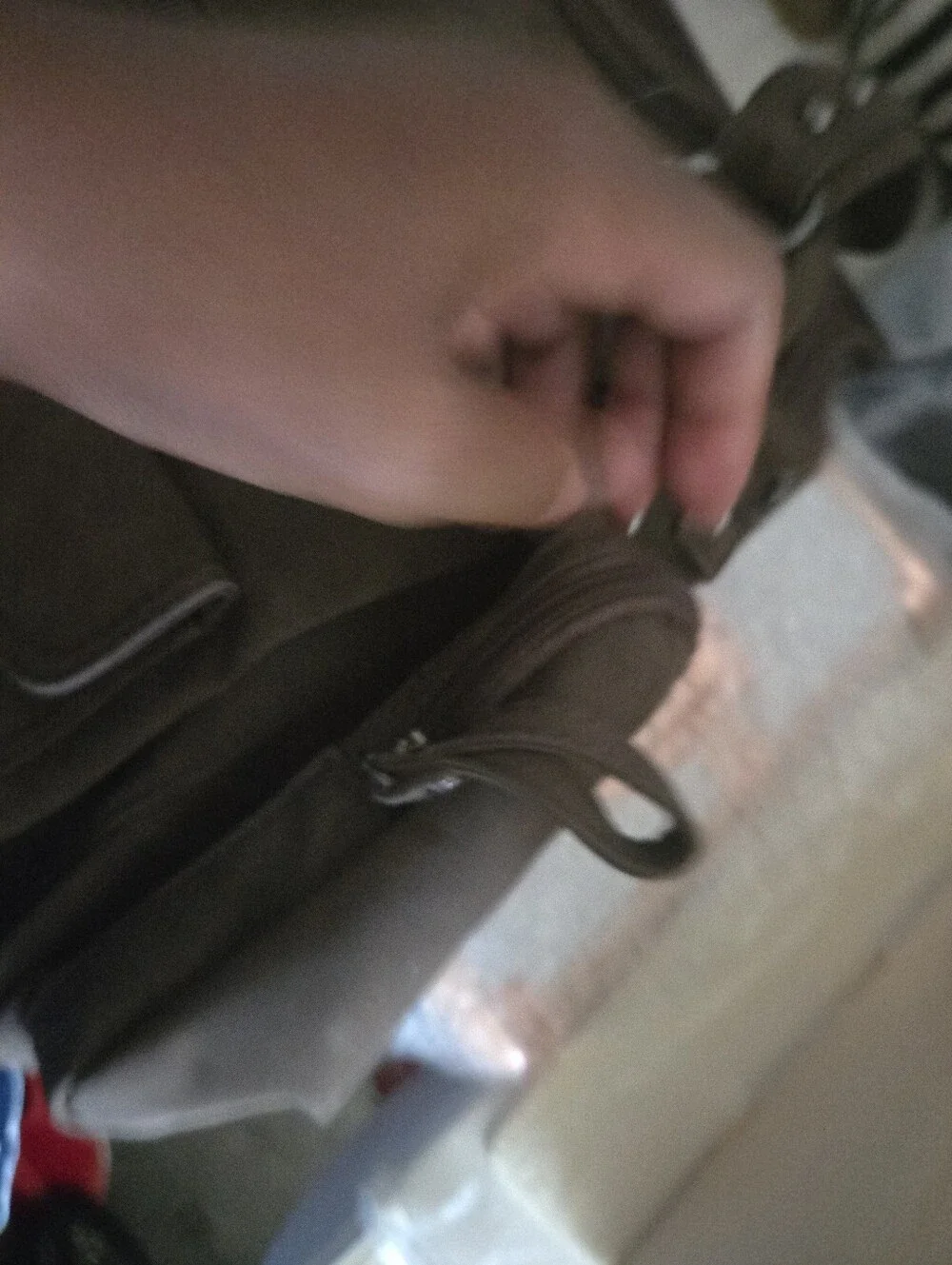 DARK BROWN VINTAGE FALL BAG